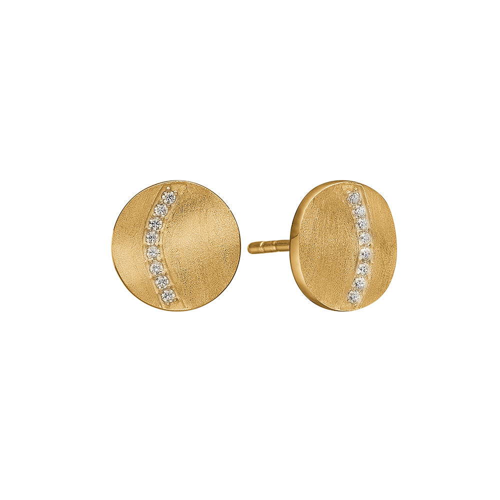 Køb Aagaard - Ørestikker m/16 cz, forg sølv - Model: 1671-S-G04 hos Guldsmed Smeds