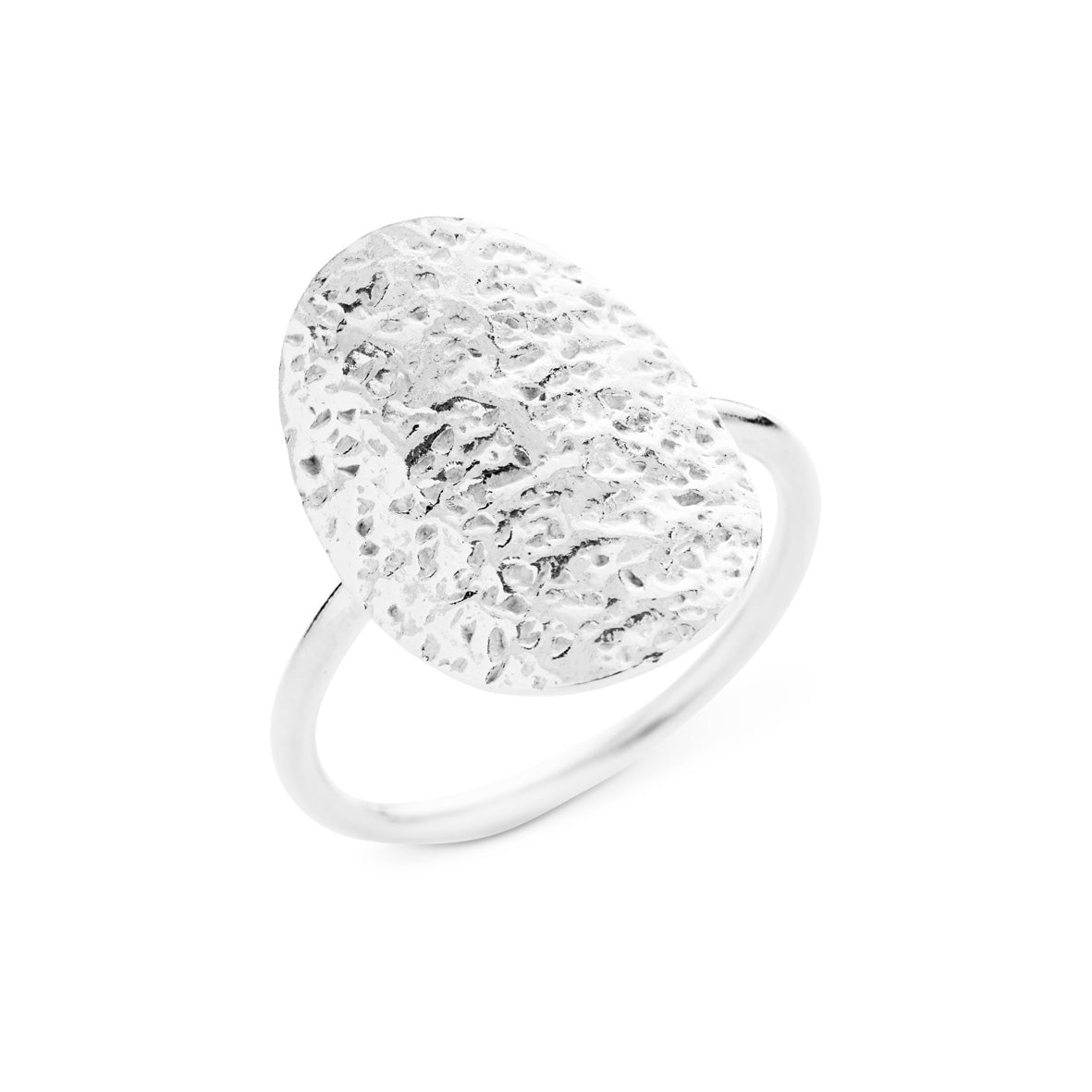 Køb Susanne Friss Bjørner - Sølv ring med rå oval plade - Model: 1696-1 hos Guldsmed Smeds