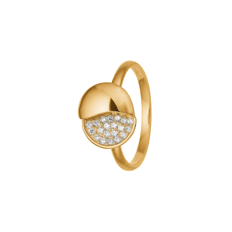 Køb Aagaard - Dame ring, 8k guld m/20 cz - Model: 1800-G8-01 hos Guldsmed Smeds