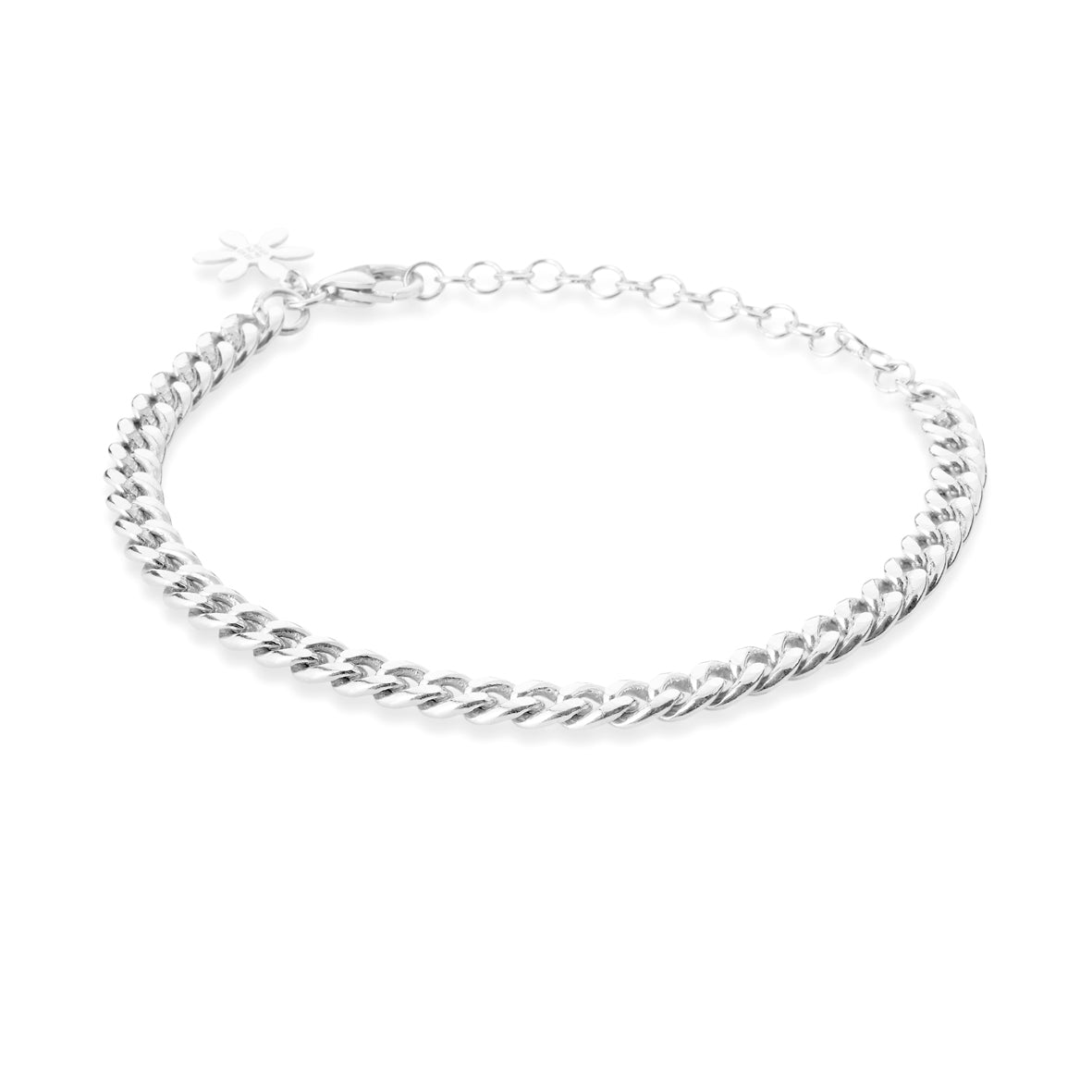 Køb Susanne Friis Bjørner - Armbånd sølv panser 16+4cm - Modelnr.: SFB-1835-1-20 hos Guldsmed Smeds