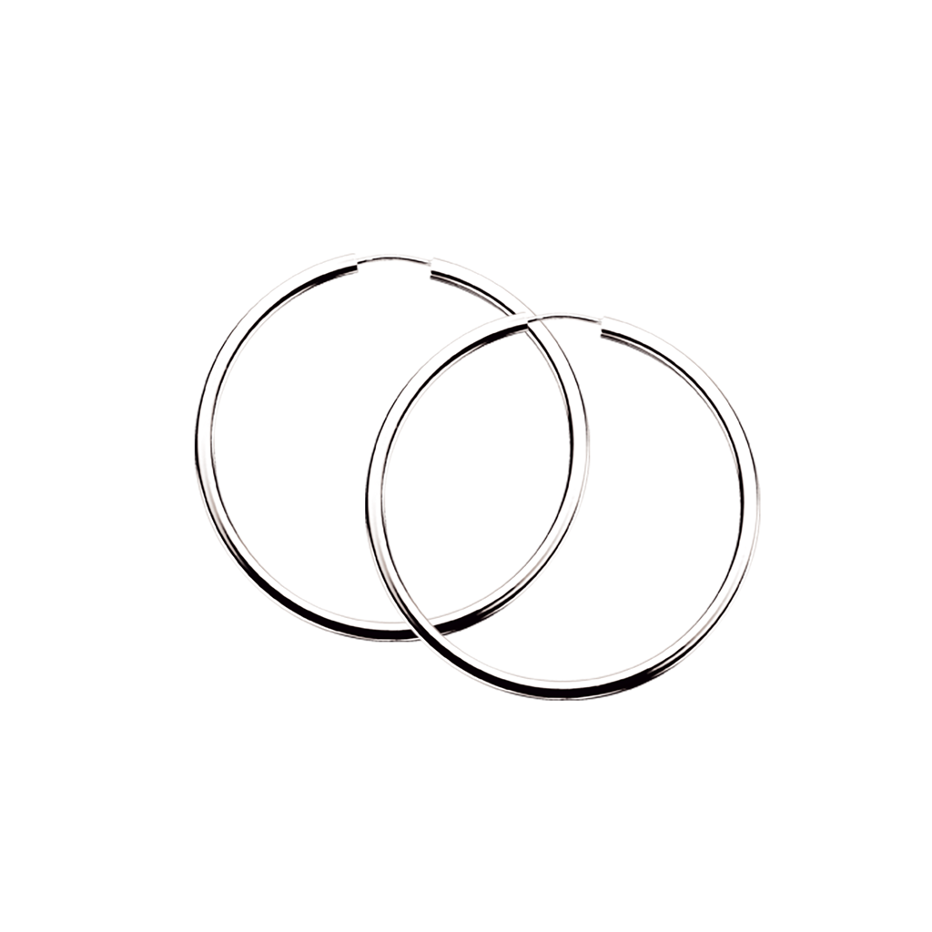 Scrouples - Sølv creol 2,5 x 50 mm - Model: 190612