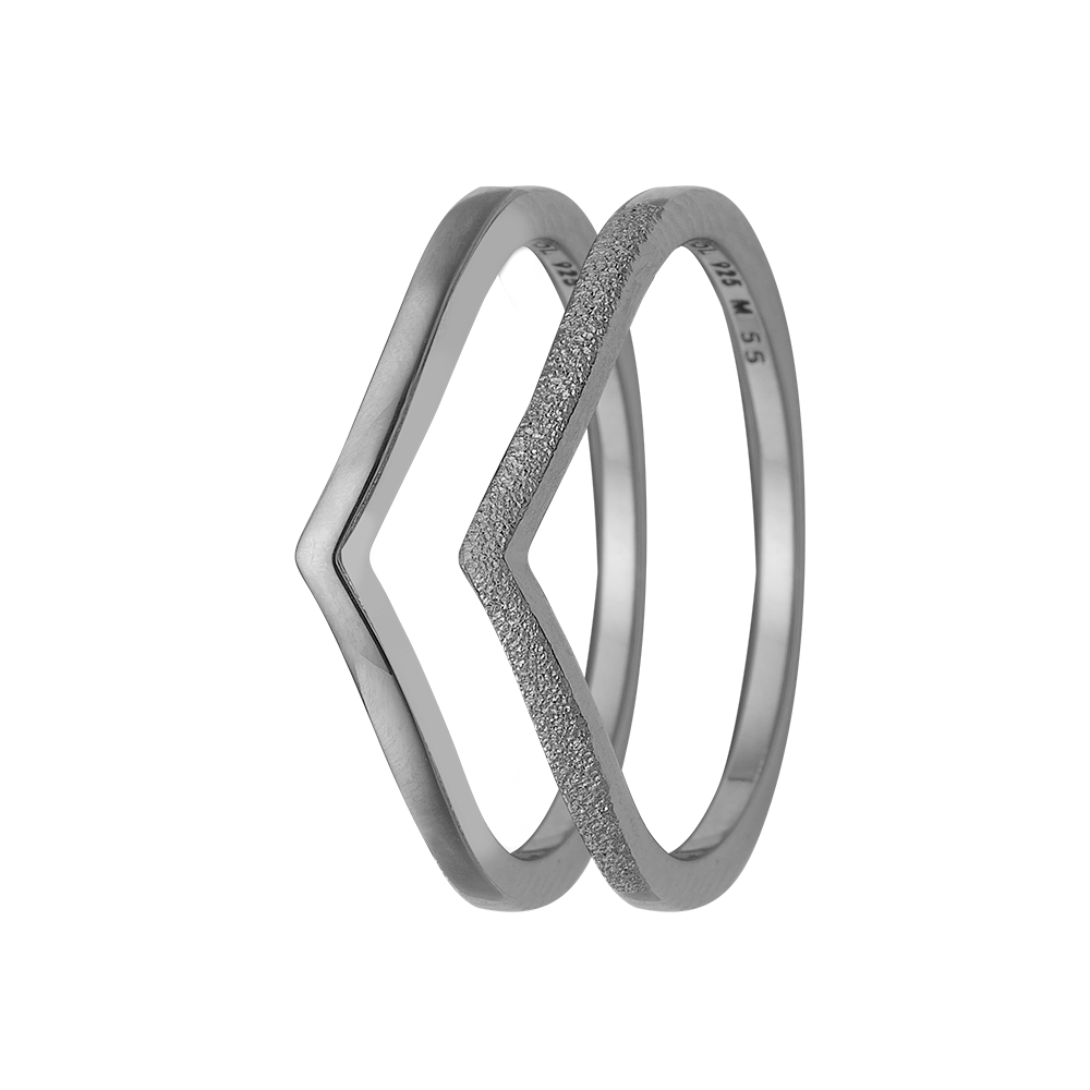 Køb Christina Jewelry - Ring, Double Mountains, silver - Model: 800-2.21.A hos Guldsmed Smeds