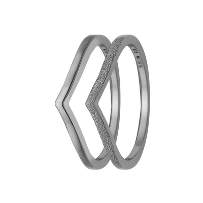 Køb Christina Jewelry - Ring, Double Mountains, silver - Model: 800-2.21.A hos Guldsmed Smeds