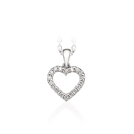 Køb Scrouples - Vedhæng hjerte, Hvidguld 14 kt. - Diamant 0,13w/si - Modelnr.: 206126 hos Guldsmed Smeds