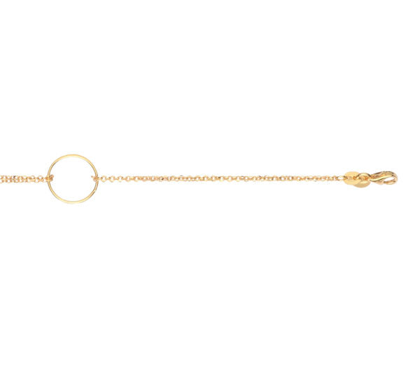 Køb L&G - Armbånd forgyldt cirkel - Model nr: 206796 hos Guldsmed Smeds