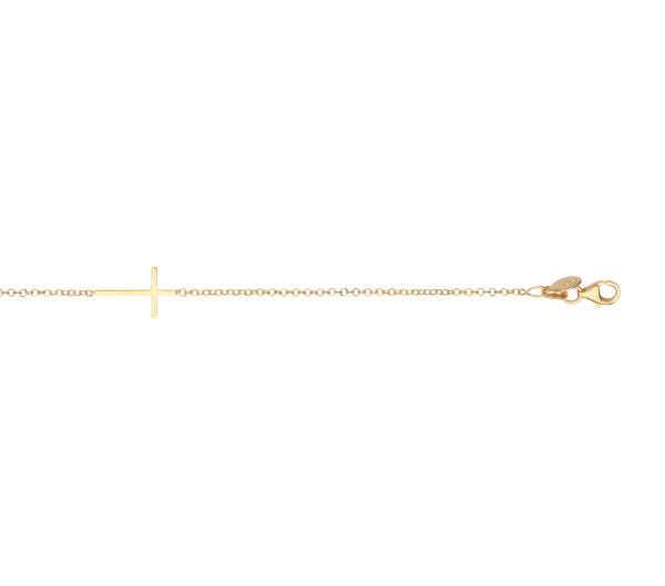 Køb L&G - Forgyldt armbånd, kors - Model: 206938 hos Guldsmed Smeds