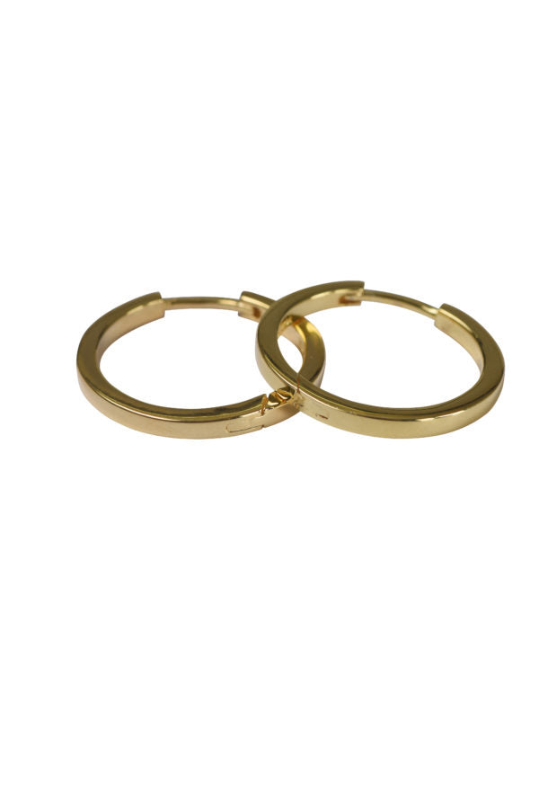 Køb L&G - 8 kt rødguld creol, 20 mm blank - Modelnr.: 408052 hos Guldsmed Smeds
