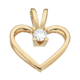 Køb Scrouples - Kleopatra hjerte vedhæng, med 0,30 ct. H-W/SI 14 kt rødguld- Model: 2125,30 hos Guldsmed Smeds