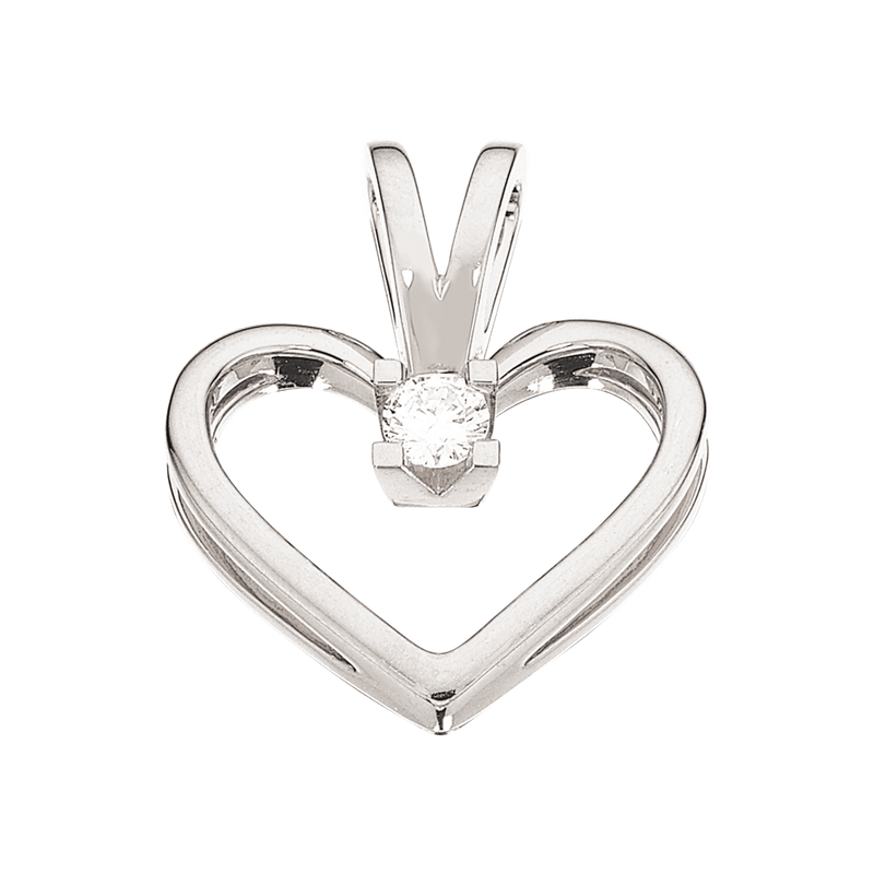 Køb Scrouples - Kleopatra diamant hjerte vedhæng med 0,05ct w/si 14 kt. hvidguld - Modelnr.: 2126,05 hos Guldsmed Smeds