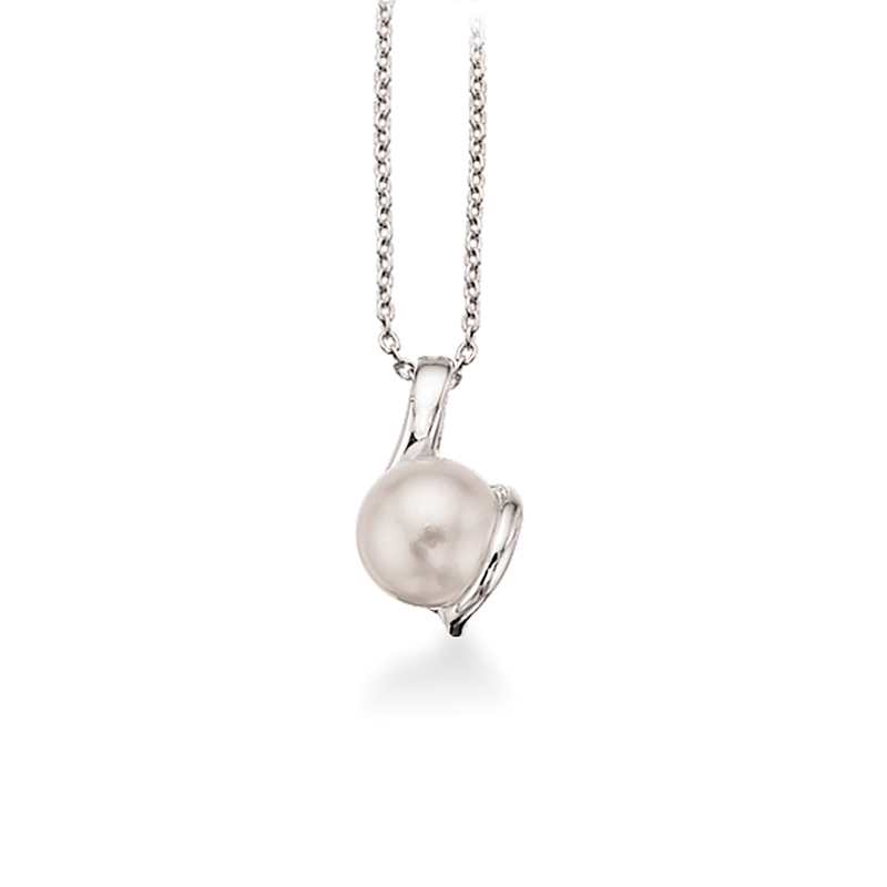Køb Scrouples - Vedhæng perle sølv rhodineret m/kæde - Model nr.: 233772 hos Guldsmed Smeds