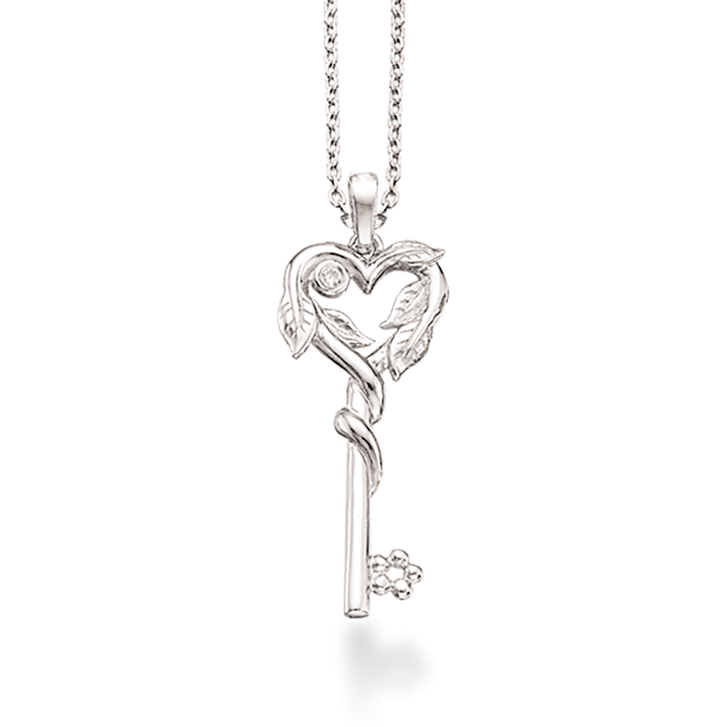 Køb Scrouples - Vedhæng "key to heart" sølv m/kæde - Model nr.: 234042 hos Guldsmed Smeds