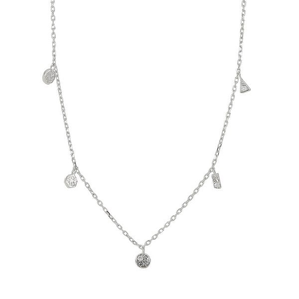 Køb JOANLI - GWENNOR rhd. sølv halskæde m. hvide cz - 42+3cm - Model nr.: 245 152 hos Guldsmed Smeds