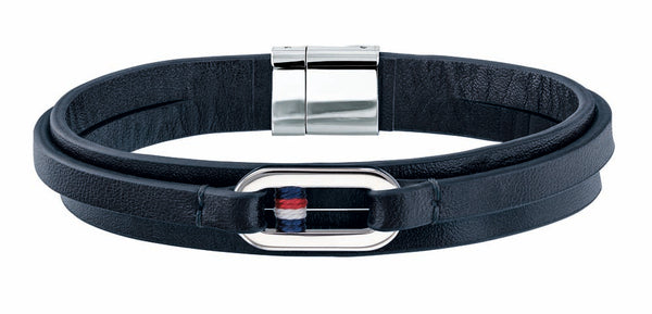 Køb Tommy Hilfiger - blåt læder armbånd - Model: 2790029 hos Guldsmed Smeds