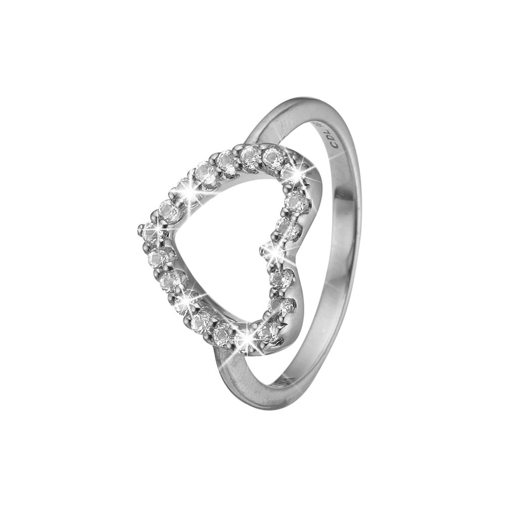 Køb Christina Jewelry - Topaz Heart ring sølv - dessin 800-3.21.A hos Guldsmed Smeds