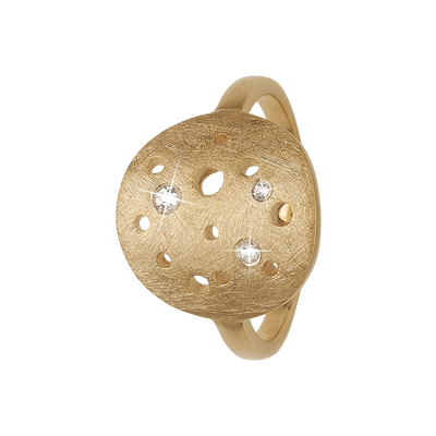 Køb Christina Jewelry - Ring, The Moon, goldpl silver - Model: 800-3.22.B hos Guldsmed Smeds