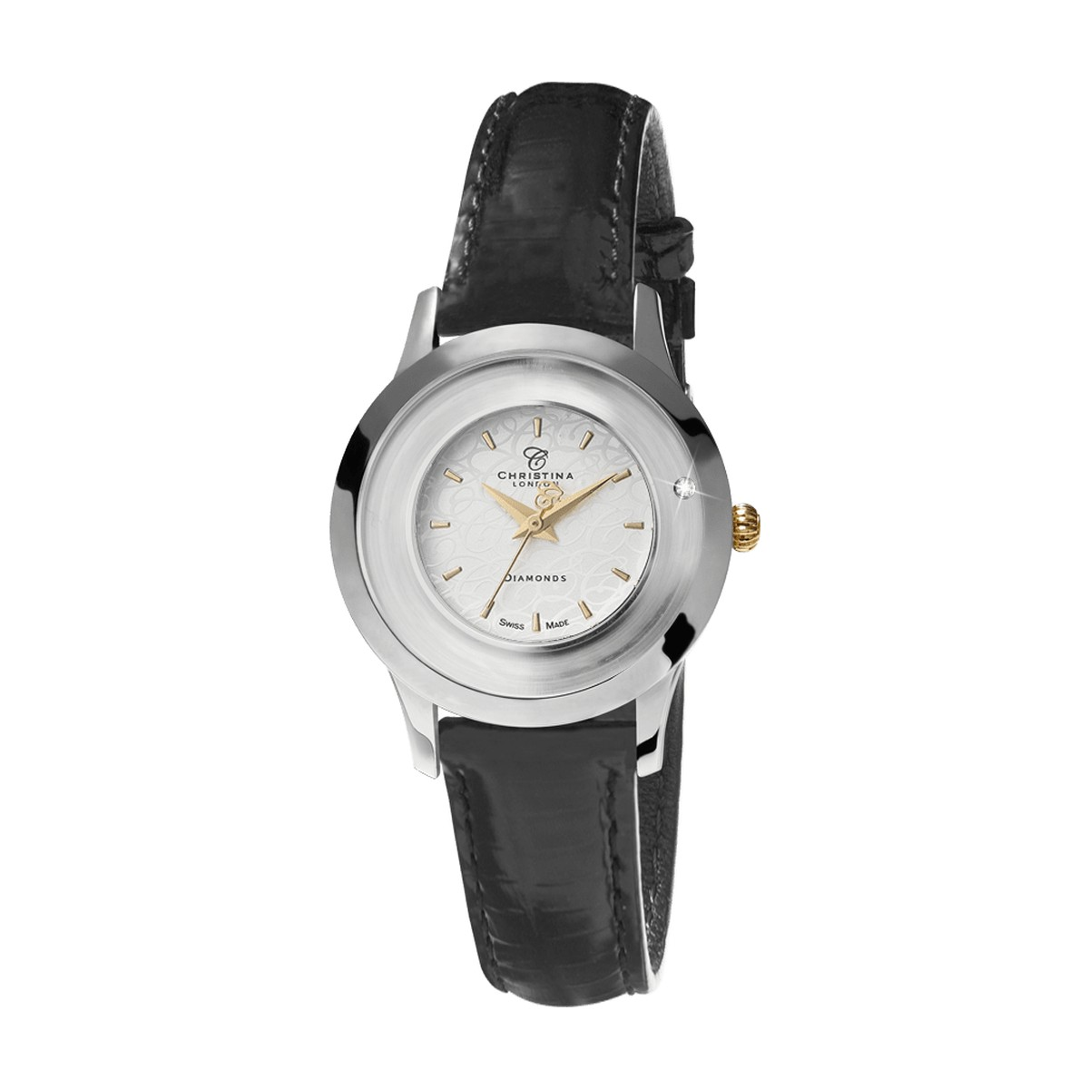 Køb Christina Collect, bicolor, sort rem - Modelnr.: 300bwbl hos Guldsmed Smeds