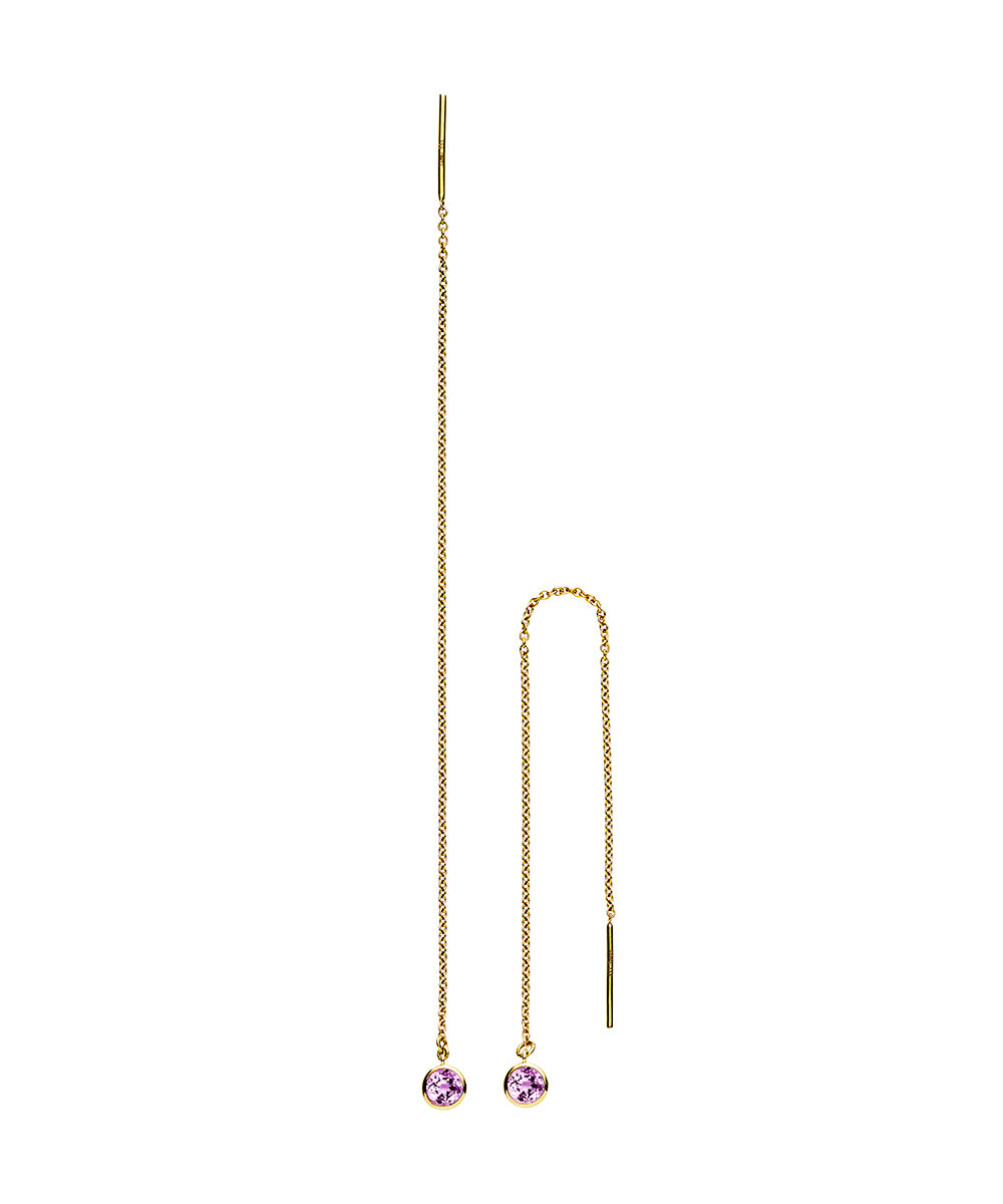 Køb Lund of Copenhagen - 8 kt. ørekæder m. ametyst - Modelnr.: 309798-01 hos Guldsmed Smeds