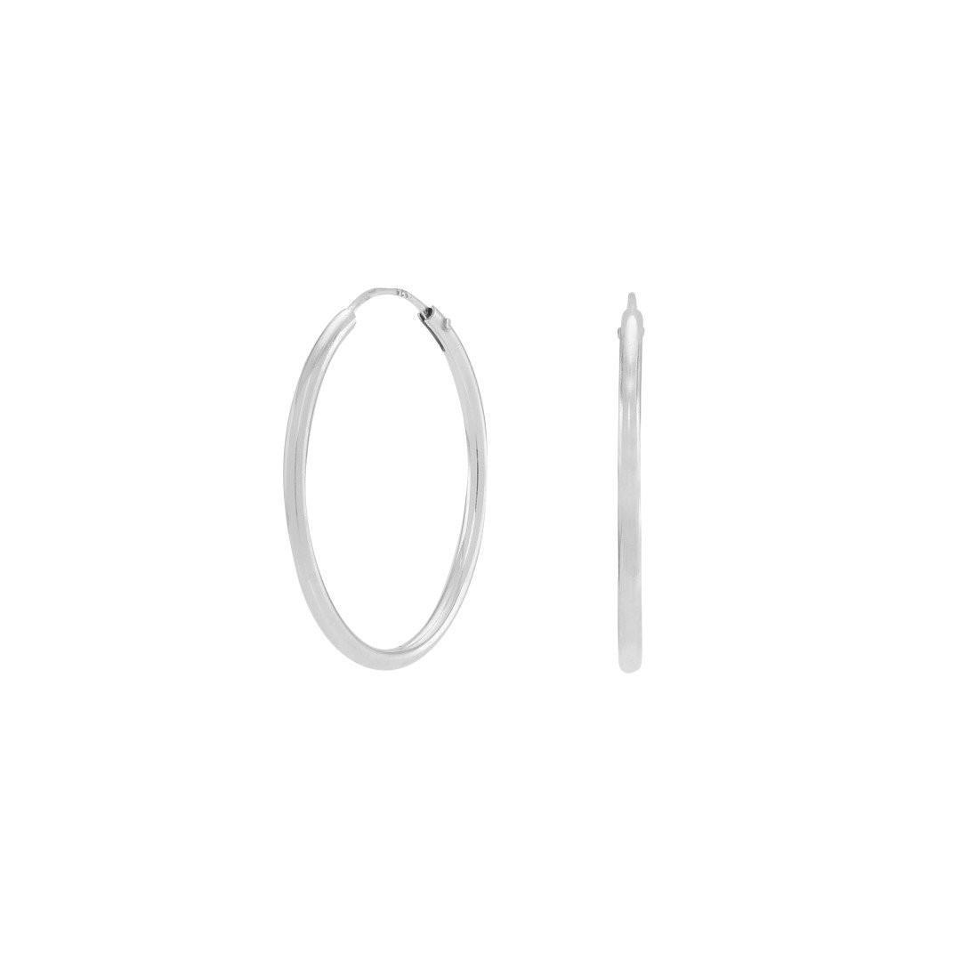 Køb Nordahl Andersen - Rhd. sølv creol 25mm Hoops - ørering - Modelnr.: 325 585 hos Guldsmed Smeds