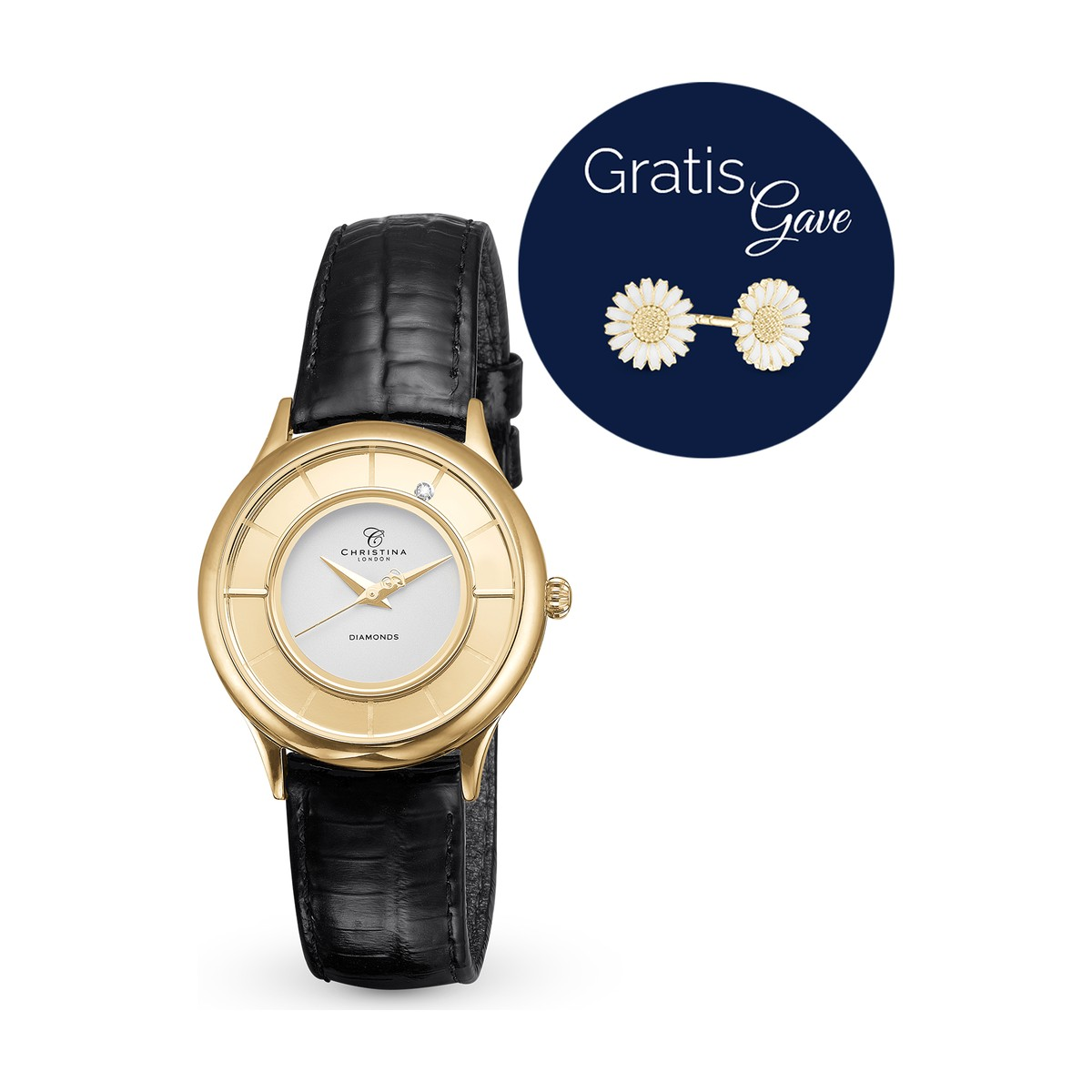 Christina Collect dameur i forgyldt stål – model 335GWBL-K22