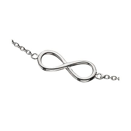 Køb Scrouples - Sølvarmbånd rhod. - WearLove - evighedstegn - Modelnr.: 35502.18 hos Guldsmed Smeds