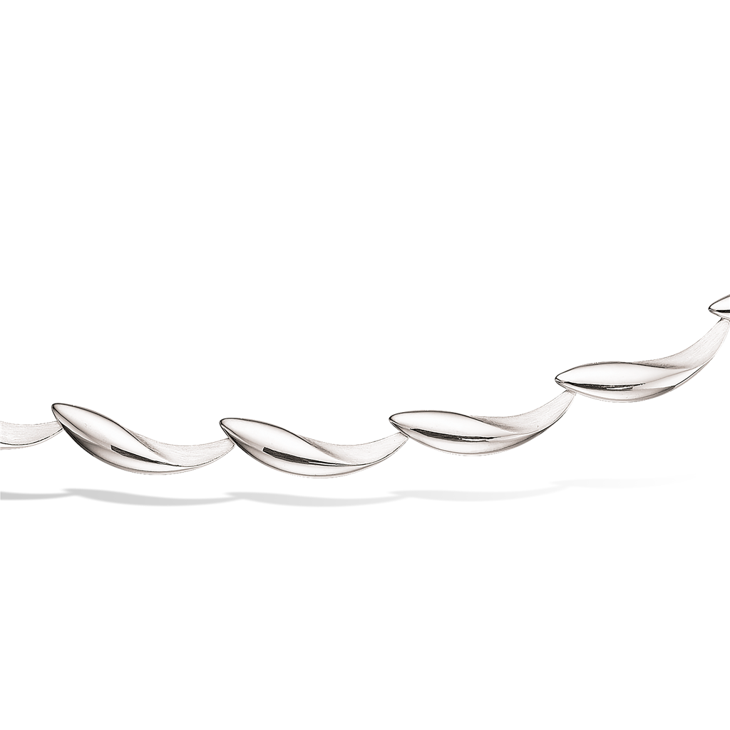Køb Scrouples - Armbånd mat/blank sølv med faste led - Model nr.: 37732,18 hos Guldsmed Smeds