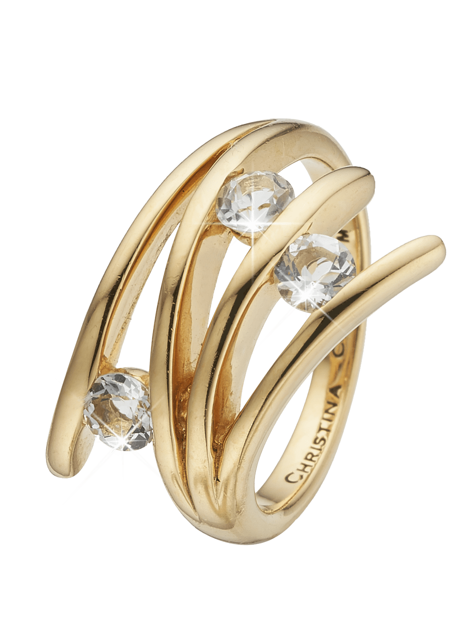 Køb Christina Collect Ring - Balance Love, forgyldt sølv - Modelnr: 800-4.1.B hos Guldsmed Smeds