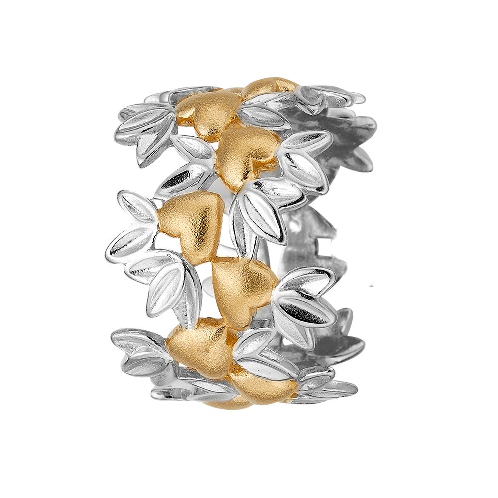 Køb Christina Jewelry & watches - Forgyldt sølv ring,  My Loving Nature - Modelnr: 800-4.9.BB hos Guldsmed Smeds