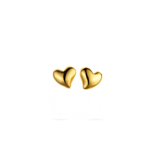 Køb SPIRIT ICONS - HEART , ØRESTIK I FORGYLDT SØLV  - MODEL: 40002 hos Guldsmed Smeds
