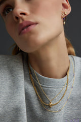 Jeberg Jewellery - Forgyldt "I AM GOLD" drop ørering - Model: 51050