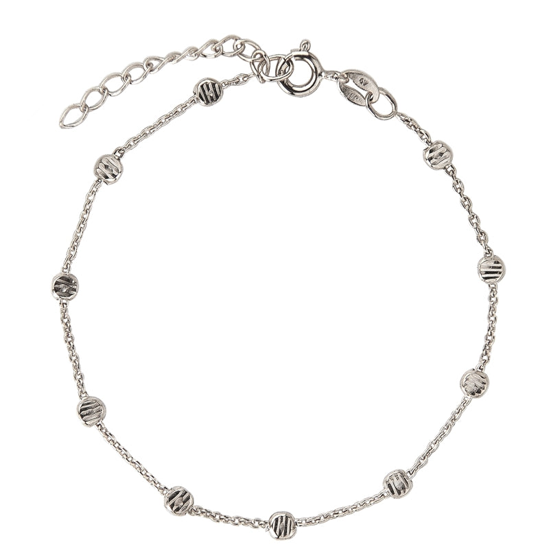 Jeberg Jewellery - Sølv Gold beads armbånd - Model: 4575-16-S