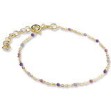 Jeberg Jewellery - Forgyldt LAVENDER armbånd - Model: 4630-16-G