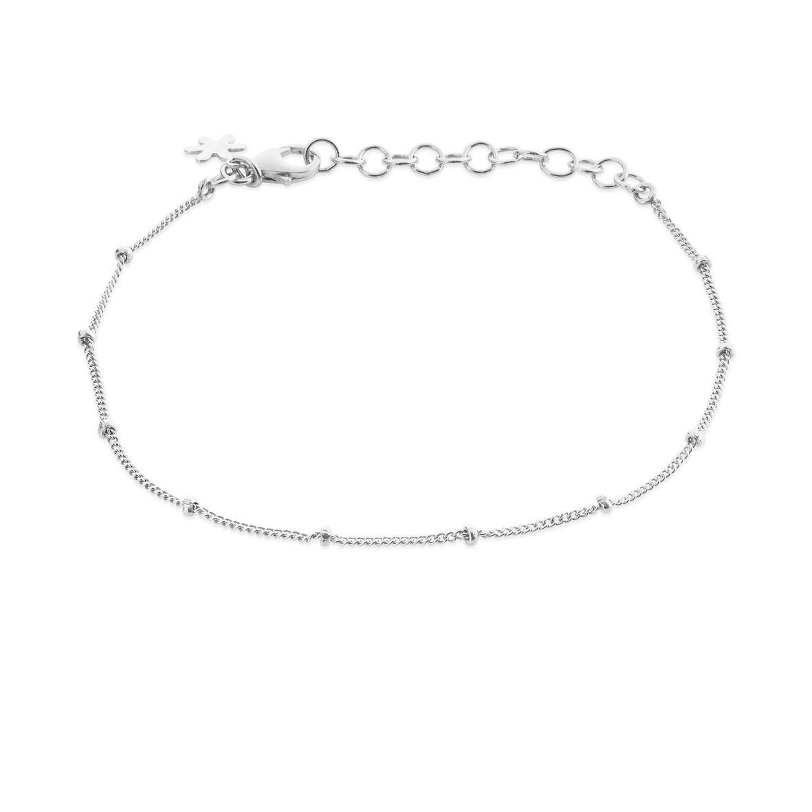 Køb Susanne Friis Bjørner - Armbånd sølv mini panzer med kugler - Modelnr.: SFB-1831-1-20 hos Guldsmed Smeds