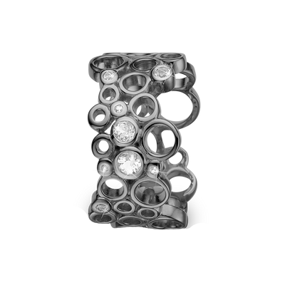 Køb Christina Jewelry - Ring, Cocktail, størrelse 49, black ruth silver - Model: 800-5.2.D-49 hos Guldsmed Smeds