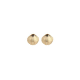 Jeberg Jewellery - Forgyldt - Seashell Ørestikker, 7mm - Model: 50820