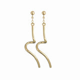 Jeberg Jewellery - Forgyldt Twirl Petite ørering - Model: 50910