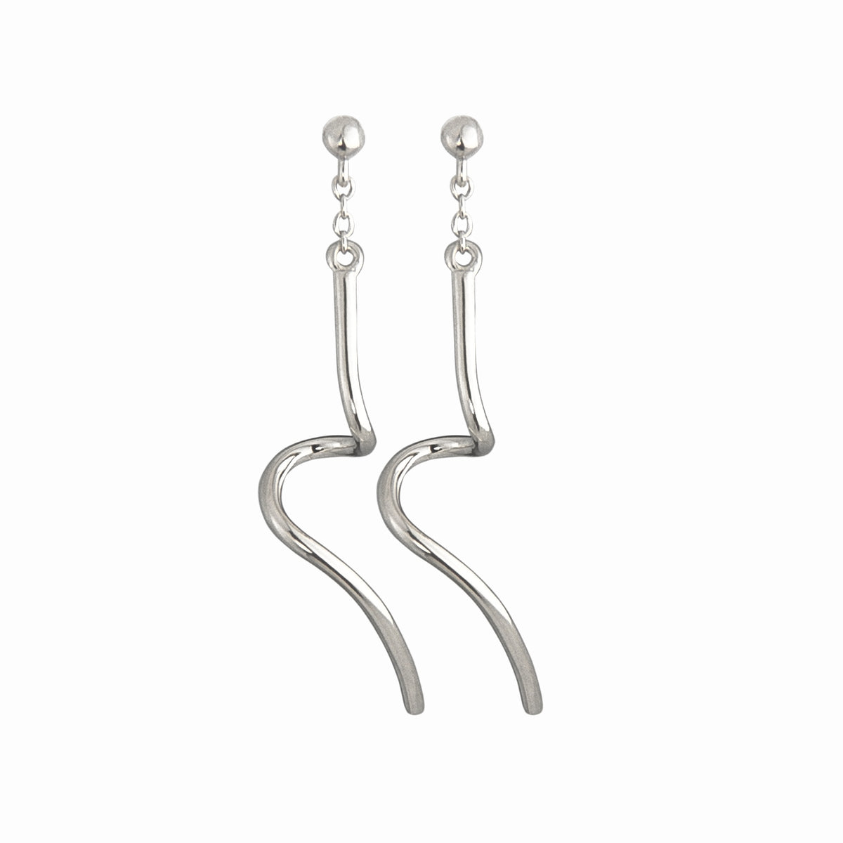 Jeberg Jewellery - Sølv Twirl Petite ørering - Model: 50912