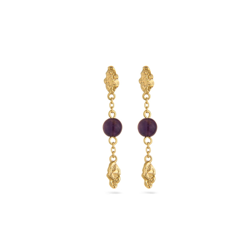 Jeberg Jewellery - Forgyldt "I AM GOLD" drop ørering - Model: 51050