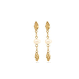 Jeberg Jewellery - Forgyldt "I AM GOLD" pearl drop ørering - Model: 51055