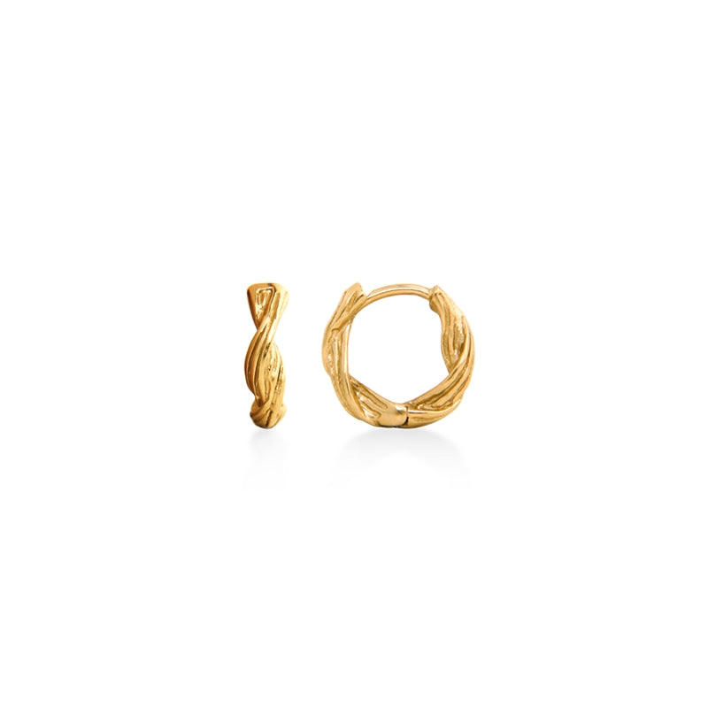 Jeberg Jewellery - Forgyldt Sand Dune Hoop - Model: 51200