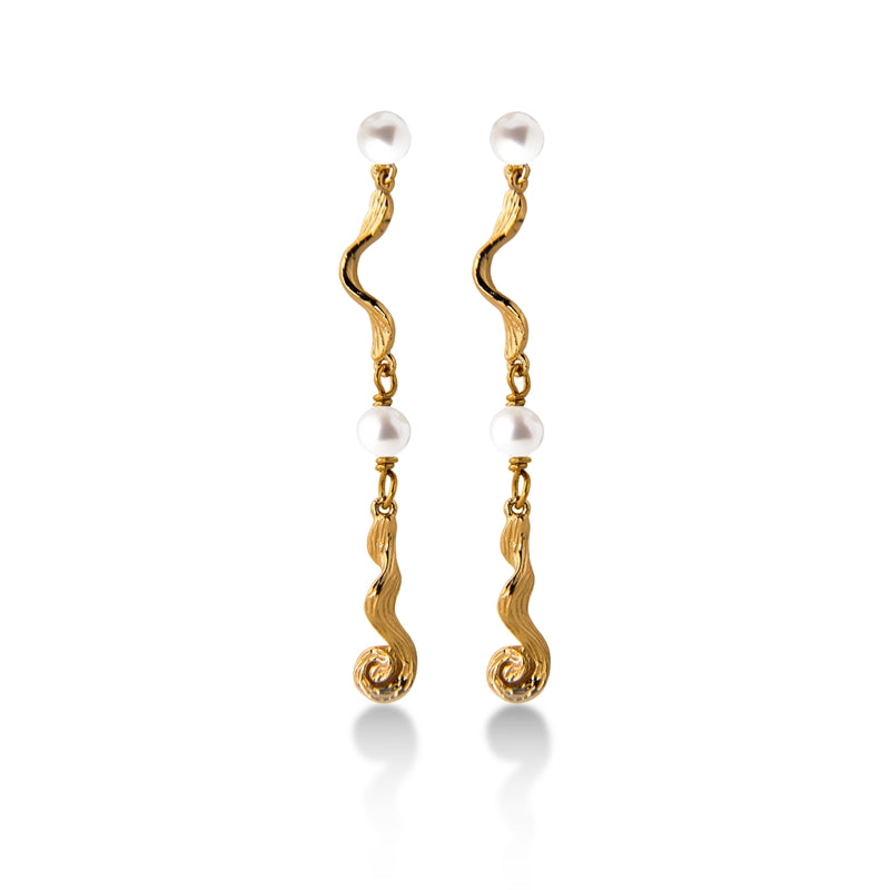 Jeberg Jewellery - Forgyldt - Ocean Pearl Ørering - Model: 51720