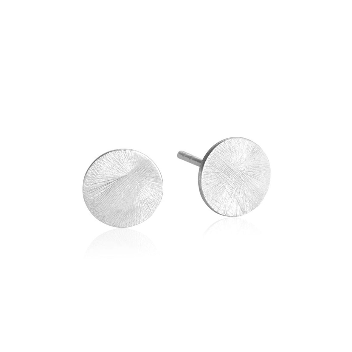 Køb Susanne Friis Bjørner - Ørestikker sølv m. 8mm mat skive - Modelnr.: SFB-5357-1 hos Guldsmed Smeds