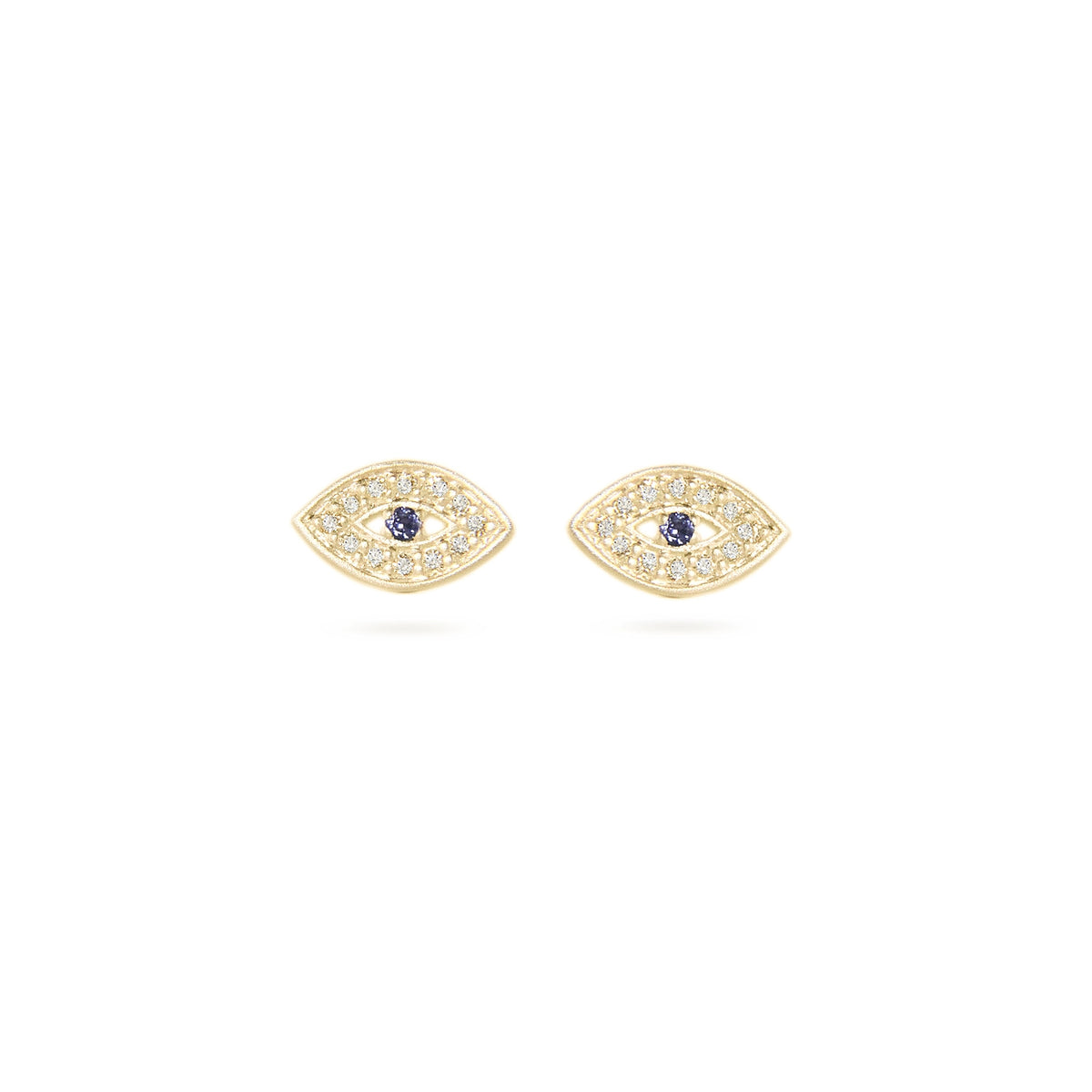 Jeberg Jewellery - Forgyldt "LOVE EYE" ørestik - Model: 5700