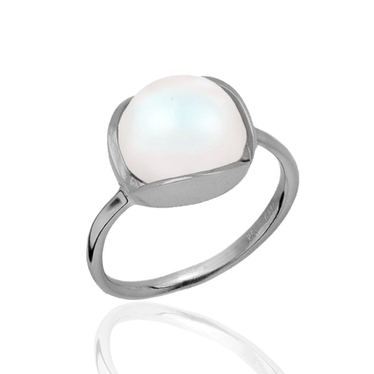 Køb ByKjaergaard - Glory sølv ring med ferskvandsperle - Model: glrs0333p hos Guldsmed Smeds