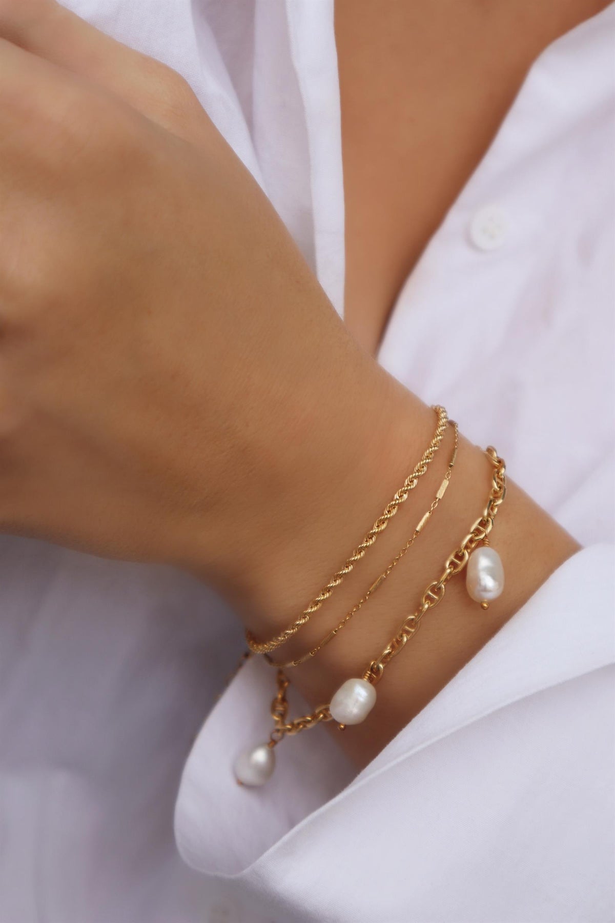 Jeberg Jewellery - Forgyldt Nora armbånd - Model: 4560-17-G