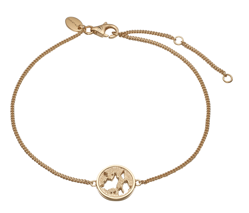 Køb Christina Jewelry & Watches - The World armbånd, forgyldt sølv - Modelnr.: 601-G13 hos Guldsmed Smeds