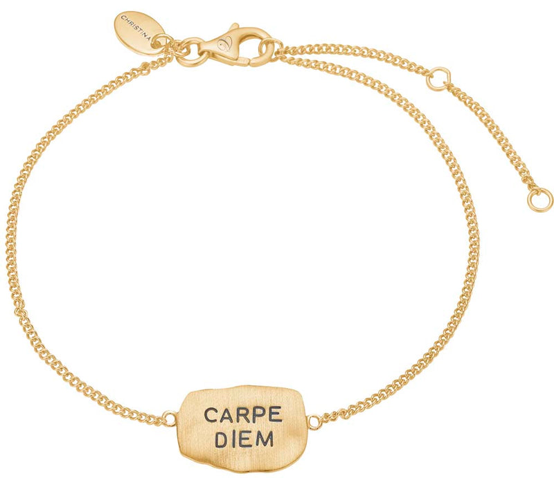 Køb Christina jewelry & watches - Carpe Diem, armbånd, forgyldt sølv - Modelnr: 601-G27 hos Guldsmed Smeds