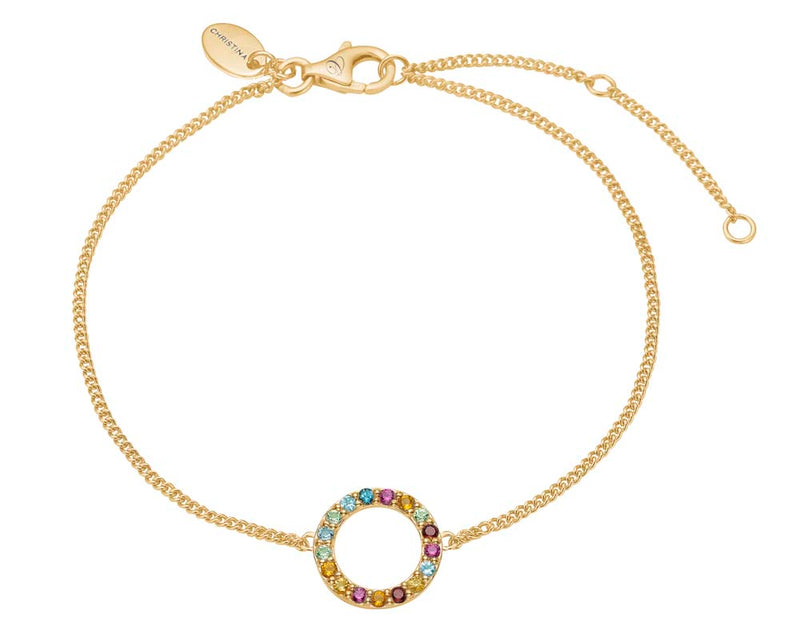 Køb Christina jewelry & watches - World Goals, armbånd, forgyldt sølv - Modelnr: 601-G30 hos Guldsmed Smeds