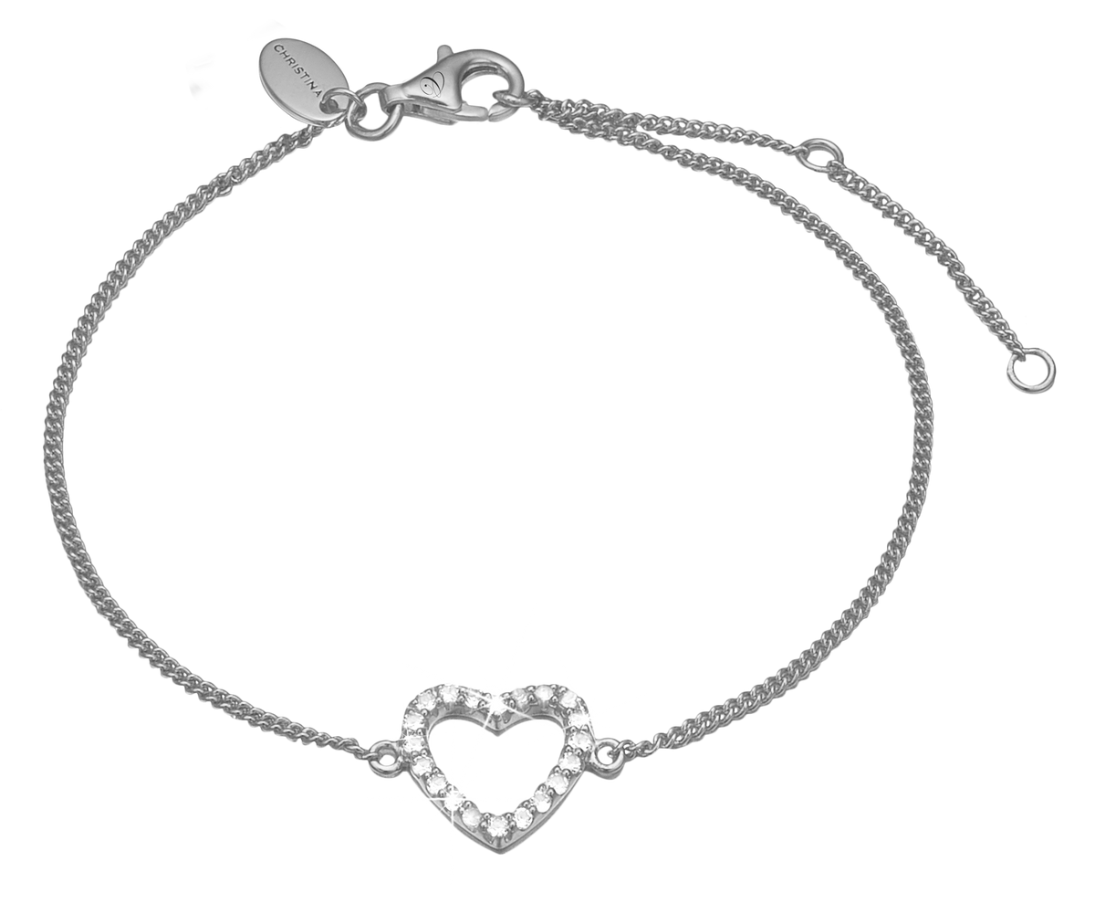 Køb Christina Jewelry & Watches - Topaz Heart armbånd, sølv - Modelnr.: 601-S15 hos Guldsmed Smeds