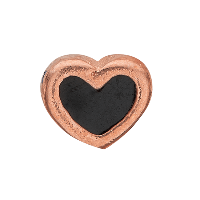 Køb Christina jewelry & watches - Black Enamel Heart, rose gold pl - Modelnr.: 603-R4 hos Guldsmed Smeds