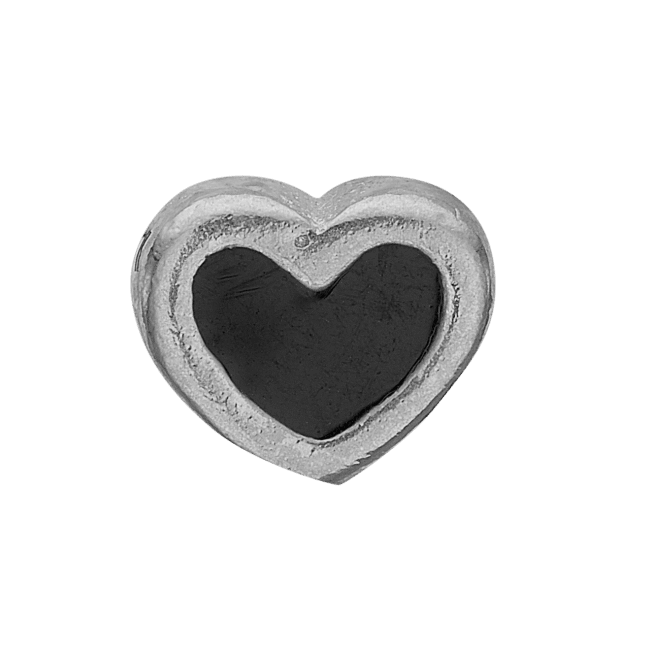 Køb Christina jewelry & watches - Collect Black Enamel Heart, silver - Modelnr.: 603-S4 hos Guldsmed Smeds